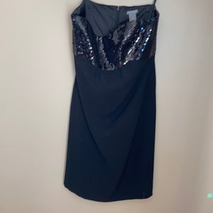 Black Strapless cocktail dress by Ann Taylor